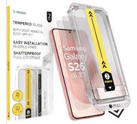 Deppa |2 Pezzi | Vetro Temperato per Samsung S26 (6.3"') Pellicola Protettiva con Kit di Installazione Facile, Anti-Polvere, Anti-Bolle, Copertura Totale