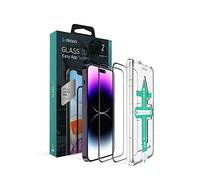 Deppa Pellicola Protettiva per iPhone 14 Pro Max (6.7") Vetro Temperato Ultra Resistente 9H, Copertura Totale, Anti-Graffio, 2 Pezzi