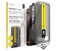 Deppa Privacy Pellicola Protettiva per iPhone 16 Pro Max (6.9''), Anti-Spy Vetro Temperato con Kit di Installazione Facile | Anti-Polvere e Anti-Bolle, Copertura Totale | 2 Pezzi