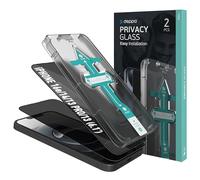 Deppa Vetro Temperato Privacy per iPhone 16e/14/13/13 Pro [2 Pezzi] - Ultra Resistente, Anti-Graffio, Copertura Totale, Pellicola Protettiva Anti-Spia con Kit di Installazione Facile