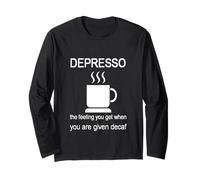 Depresso la Sensazione Che Si Ottiene Quando Viene Dato decaffeinato Maglia a Manica