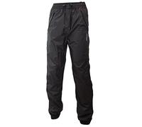Deproc - Pantaloni Unisex Corsica - Giacca Impermeabile, Traspirante e Impermeabile, Uomo, Regenhose Unisex Korsika - atmungsaktiv und Wasserdicht, Black - Black, XL