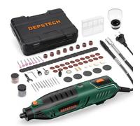 DEPSTECH Utensile multifunzione da 200 W, set di utensili rotanti con 128 accessori, 6 velocità variabile 10.000 - 40.000 giri/min, per tagliare, levigare, incisione, lucidatura, affilatura, pulizia
