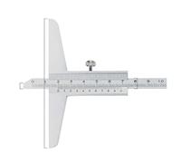 Depth Vernier Caliper Depth Measuring Tool High-quality Carbon Steel Material Las-er scale 150mm 200mm 300mm Vernier Caliper(Depth Caliper 0-150)