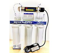 Depuratore ACQUA DOMESTICO potabile 5 STADI purificatore con lampada 6 watt E con rubinetto
