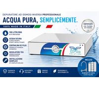 Depuratore Acqua Osmosi Inversa Sottozoccolo Made in Italy 100L/h TDS DC Plus