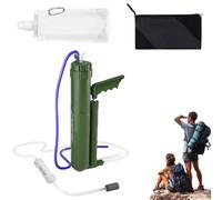 Depuratore D'acqua Da Trekking - Depuratori D'acqua Di Sopravvivenza | Filtro Acqua Leggero Con Pompa A Mano Da 0,0001 Microns, Filtro Acqua Pompa Manuale Ad Alta Precisione Per Avventure All'aperto A