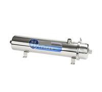 Depuratore d'acqua in acciaio inox, dispositivo for acqua dolce a grande portata, morsetto, filtro giallo for tutta la casa, membrana in fibra lavabile a mano(1000L)