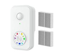 Depuratore d'Aria per Camera da Letto con Ioni Negativi, Ionizzatore d'Aria per Ambienti, con Filtro Elimina Odori Silenzioso e Rinfrescante per Garage Camera Ufficio Cucina Auto