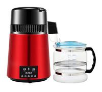 Depuratore per Macchina per Acqua Distillata da 4 Litri, Macchina Distillata per Acqua Dentale da 750 W con Bottiglia di Vetro da 3000 Ml, Temporizzazione, Doppia Visualizzazione della Temp, B