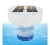 Depuratore solare per piscina - Galleggiante porta pillole di cloro - Detergente solare galleggiante | Galleggiante per compresse di cloro con supporto di cloro illuminato a energia solare per acqua