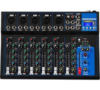 Depusheng HT7 mixer audio portatile bluetooth con console di missaggio audio DJ usb 7 channel Band mixing boards jack mp3 alimentazione 48V