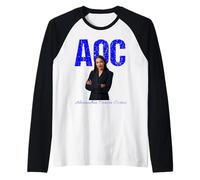 deputata Alexandria Ocasio-Cortez meglio conosciuta come AOC Maglia con Maniche Raglan