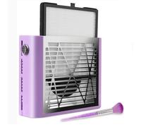 Depvko Aspirapolvere unghie professionale, 60W potente aspiratore per unghie, con filtro e spazzola riutilizzabili, ventosa, strumento per manicure per unghie acriliche, smalto gel, salone di bellezza