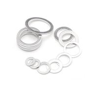 DEPYEE 20 pz M6-M26 Rondelle di Alluminio Guarnizione Rondella di Metallo Piatto Guarnizione Tappo Olio Anelli di Tenuta Guarnizioni di Fissaggio Set 10x14x1mm(12x16x1.5mm)