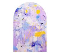 DEQORI Carta da parati da parete ad arco rotondo, autoadesiva, 100 x 150 cm, motivo: i lampi di sole, in tessuto, rimovibile, decorativa e indeformabile, per soggiorno, ufficio, corridoio o cameretta