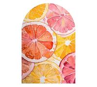 DEQORI Carta da parati da parete ad arco rotondo, autoadesiva, 60 x 90 cm, motivo: un incantesimo di agrumi, rimovibile, decorativa e indeformabile, per soggiorno, ufficio, corridoio o cameretta dei