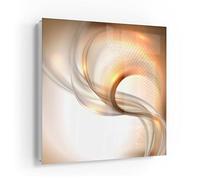 DEQORI Cassetta portachiavi bianca, 30 x 30 cm, motivo vibrazioni alla luce, in vetro e metallo, con 50 ganci + 2 calamite, scatola dal design moderno magnetica e scrivibile