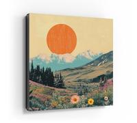 DEQORI Cassetta portachiavi con stampa UV, motivo dove il sole danza, scatola di design, ca. 30 x 30 cm, piatta e moderna con motivo stampato, scatola da parete per corridoio, ufficio, appartamento e