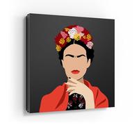 DEQORI Cassetta portachiavi con stampa UV | motivo forza della corona di fiori | scatola di design ca. 30 x 30 cm | Cassetta portachiavi piatta e moderna con motivo stampato | Scatola da parete per