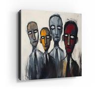 DEQORI Cassetta portachiavi con stampa UV, motivo perso nella quantità, scatola di design, ca. 30 x 30 cm, piatta e moderna con motivo stampato, scatola da parete per corridoio, ufficio, appartamento