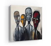 DEQORI Cassetta portachiavi con stampa UV, motivo perso nella quantità, scatola di design, ca. 30 x 30 cm, piatta e moderna con motivo stampato, scatola da parete per corridoio, ufficio, appartamento