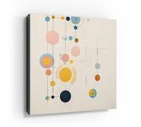 DEQORI Cassetta portachiavi con stampa UV, motivo ritmo nella stanza, scatola di design, ca. 30 x 30 cm, piatta e moderna con motivo stampato, scatola da parete per corridoio, ufficio, appartamento e