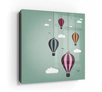 DEQORI Cassetta portachiavi nera | 30 x 30 cm | motivo fumetti | vetro & metallo portachiavi | Armadietto portachiavi con 50 ganci + 2 magneti | Scatola moderna magnetica e scrivibile