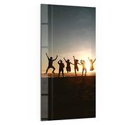 DEQORI Quadro in vetro personalizzato | immagine propria su vetro | verticale unico pezzo 50 x 100 cm | Foto regalo | Murale per soggiorno, camera da letto, corridoio e cucina | Decorazione da parete
