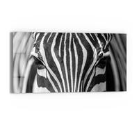 DEQORI Quadro in vetro vero | Motivo a strisce | orizzontale unico pezzo 60 x 30 cm | bella decorazione da parete per soggiorno, camera da letto, corridoio e cucina | moderna decorazione da parete