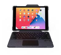 DEQSTER Rugged Touch Keyboard Folio per iPad 10.2" (7°/8°/9° generazione) - Custodia per tastiera