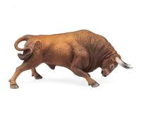 Deqube- Bravo Colorado Impianto Animal Figura di Toro, Colore Marrone, 17x8x4,2, 1