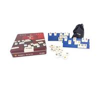 DEQUBE - Gioco da Tavolo - Rummy 4 Giocatori - Scatola Metal- +8 anni (941D00345)