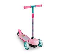 DEQUBE - Monopattino Barbie 3 ruote - Regolabile- Ruote LED e Freno Posteriore - Pieghevole e facile da trasportare - Ultraleggero e sicuro (Deqube 914D00187)