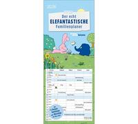 Der echt elefantastische Familienplaner 2026: Familienplaner mit 3 breiten Spalten. Familienkalender mit farbigen Wochen, Ferienterminen, Vorschau bis März 2027.