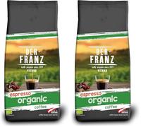 Der-Franz Espresso biologico caffè, chicchi interi, 1000 g (Confezione da 2)