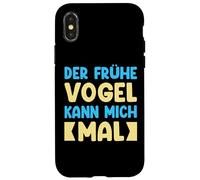 Der Frühe Vogel Kann Mich Mal Detti Divertenti Custodia per iPhone X/XS