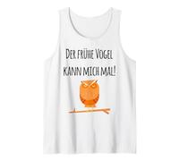 der frühe Vogel Kann Mich Mal! Verschlafene Eule Divertimento Tedesco Canotta