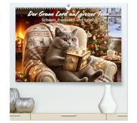 Der Graue Lord auf grosser Tour (hochwertiger Premium Wandkalender 2026 DIN A2 quer), Kunstdruck in Hochglanz: Für Katzenfans mit einer Leidenschaft fürs Reisen.