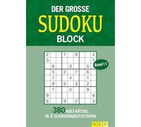 Der große Sudokublock Band 11: 380 Kult-Rätsel in 3 Schwierigkeitsstufen