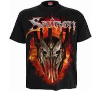 Der Herr der Ringe Il Signore degli Anelli Sauron Uomo T-Shirt Nero M 100% Cotone Regular