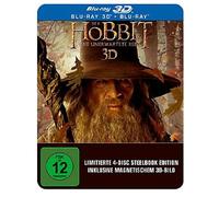 Der Hobbit: Eine unerwartete Reise 3D - Steelbook inkl. 3D-Magnet-Lenticularcover (Blu-ray 3D + Blu-ray) Regionfree, Uncut, OOP