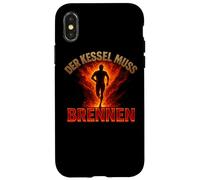 Der Kessel Muss Brennen Maglietta Corsa Jogging Maratona Custodia per iPhone X/XS