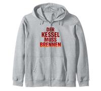 der Kessel Muss Brennen Maglietta Corsa Jogging Maratona Felpa con Cappuccio