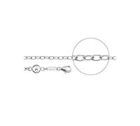 Der Kettenmacher MAG-7S - Catena di prolunga da donna, con chiusura magnetica, in argento Sterling, lunghezza: 7 cm, 7cm, Argento sterling, Nessuna pietra preziosa