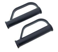 der kleine Handwerker 2 x maniglie di sicurezza per carrello, 25 mm, maniglie di ricambio per carrelli impilabili con protezione dagli urti, colore nero