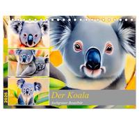 Der Koala 2026. Aschgrauer Beutelbär (Tischkalender 2026 DIN A5 quer), CALVENDO Monatskalender: Farbenfrohe Koalabären in Watercolor