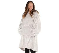 DER KOMFORTABLE Traum | bergro e, leichte, tragbare Mikrofaserdecke, gesehen bei Shark Tank, Einheitsgr e (Heather Gray)