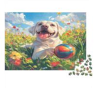 Der Labrador Retriever Puzzle, 1000 pezzi, puzzle per adulti, gioco di abilità per tutta la famiglia, puzzle classico, regalo di compleanno per adulti, puzzle 1000 pezzi (75 x 50 cm)