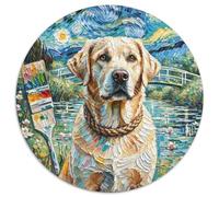 Der Labrador Retriever1000 Teile Rund Puzzles Für Erwachsene Und Kinder PetDogPuzzle Stressabbau - Spielzeug1000pcs (67.5x67.5cm)